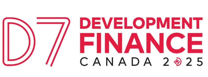 Logo D7, texte Development Finance Canada 2025